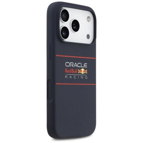 Red Bull Silicone Horizontal Centered Logo MagSafe - Etui iPhone 17 Pro (granatowy)