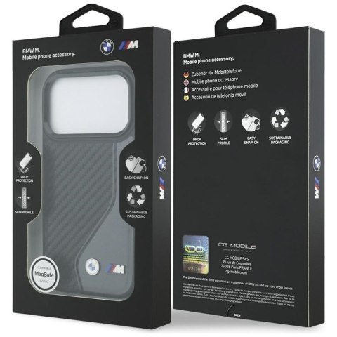 BMW M Carbon Logo MagSafe - Etui iPhone 17 Pro (antracyt)