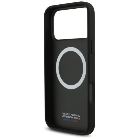 BMW M Carbon Tricolor Line MagSafe - Etui iPhone 17 Pro Max (czarny)
