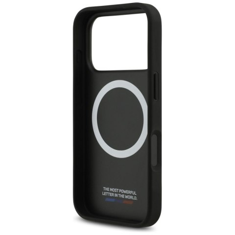 BMW M Carbon Tricolor Line MagSafe - Etui iPhone 17 Pro (czarny)