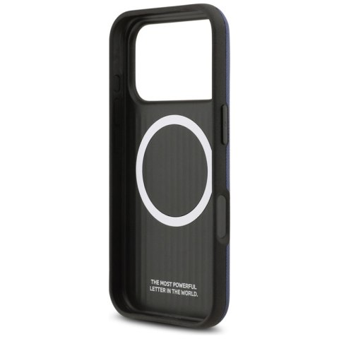 BMW M FW Metal Logo MagSafe - Etui iPhone 17 Pro Max (granatowy)