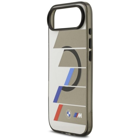 BMW M IML Metal Buttons Tricolor Lines MagSafe - Etui iPhone Air (antracyt)