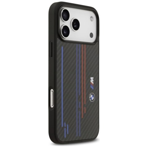 BMW M Kevlar Lines & Logo MagSafe - Etui iPhone 17 Pro Max (czarny)