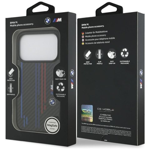 BMW M Kevlar Lines & Logo MagSafe - Etui iPhone 17 Pro (czarny)