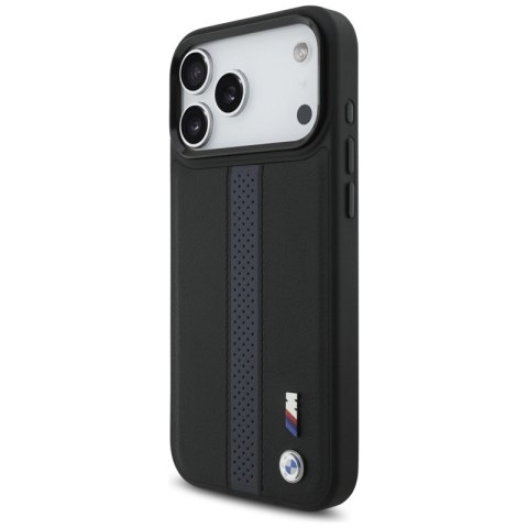 BMW M Perforated Stripe Logo MagSafe - Etui iPhone 17 Pro Max (niebieski)