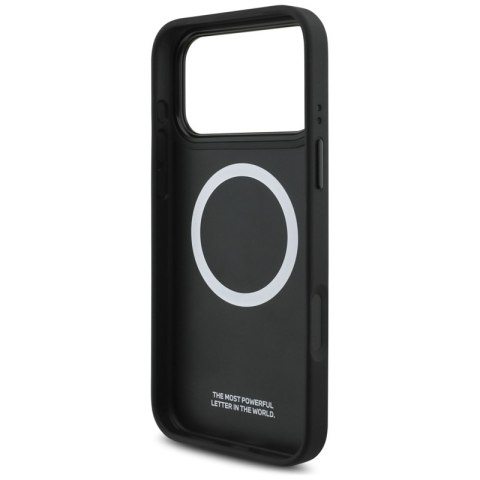 BMW M Perforated Stripe Logo MagSafe - Etui iPhone 17 Pro Max (szary)