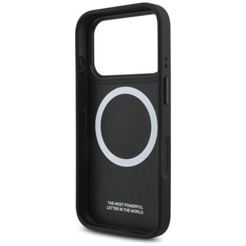 BMW M Perforated Stripe Logo MagSafe - Etui iPhone 17 Pro (czerwony)