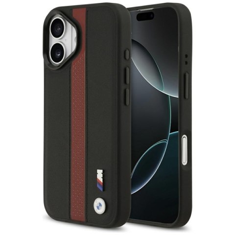 BMW M Perforated Stripe Logo MagSafe - Etui iPhone 17 (czerwony)