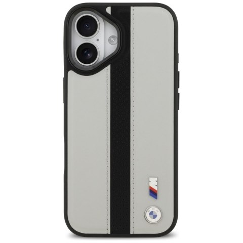 BMW M Perforated Stripe Logo MagSafe - Etui iPhone 17 (szary)