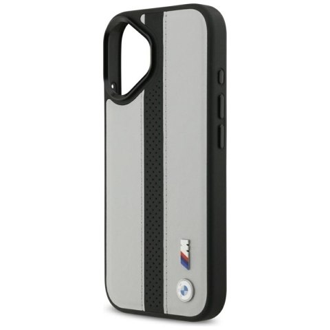 BMW M Perforated Stripe Logo MagSafe - Etui iPhone 17 (szary)