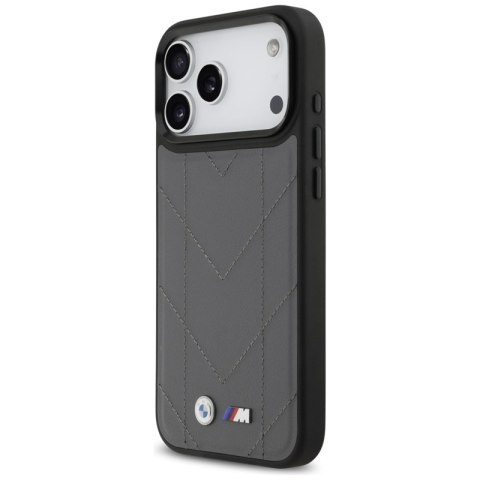 BMW M Quilted Logo MagSafe - Etui iPhone 17 Pro Max (antracyt)