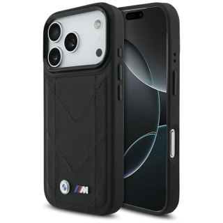 BMW M Quilted Logo MagSafe - Etui iPhone 17 Pro (czarny)