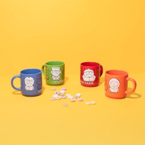 South Park - Zestaw kubków ceramicznych ze stojakiem 300 ml 4 szt.