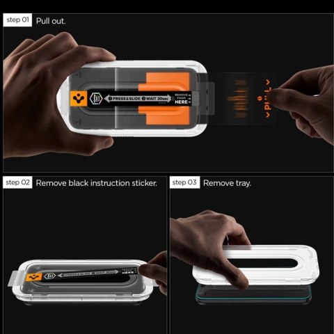Spigen GLAS.TR EZ Fit Pro 2-Pack - Szkło hartowane do Samsung Galaxy S25 FE (2 szt)