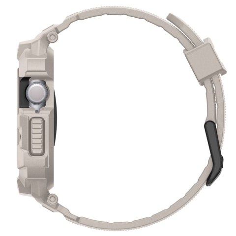 Spigen Rugged Armor Pro V2 - Pasek z obudową do Apple Watch 10 / 11 42 mm (Dune Beige)