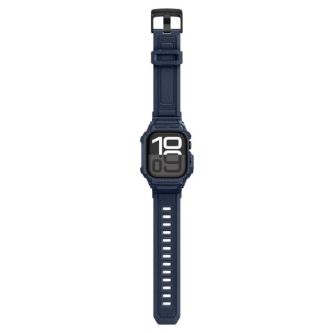 Spigen Rugged Armor Pro V2 - Pasek z obudową do Apple Watch 10 / 11 42 mm (Navy Blue)
