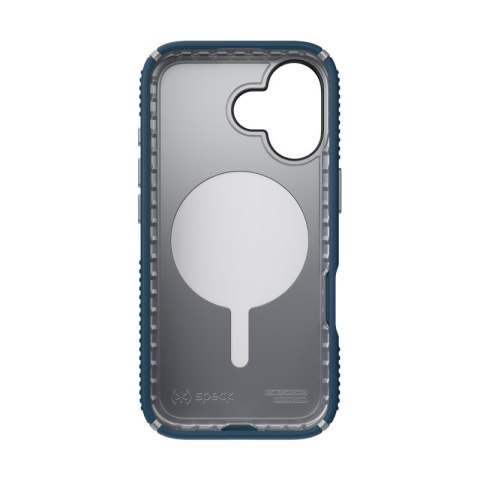 Speck Presidio2 Grip MagSafe - Etui iPhone 17 (Deep Sea/Silver Metallic)