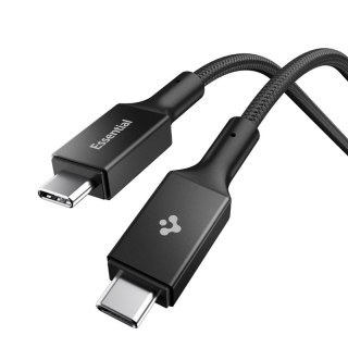 Spigen EB10015CC Essential - Kabel USB-C do USB-C PD 100W 1.5m (Czarny)