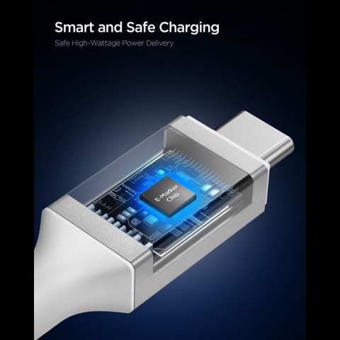Spigen EB10020CC Essential - Kabel USB-C do USB-C PD 100W 2m (Biały)