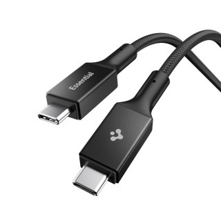 Spigen EB24015CC Essential - Kabel USB-C do USB-C PD 240W 1.5m (Czarny)