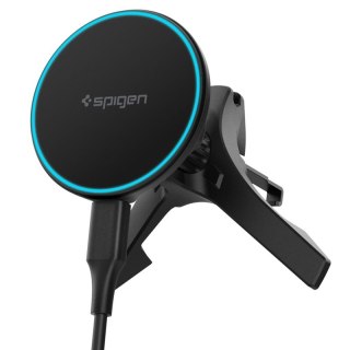 Spigen EV15MAQ Essential - Uchwyt samochodowy na kratkę nawiewu MagSafe 15W Qi2 (Czarny)