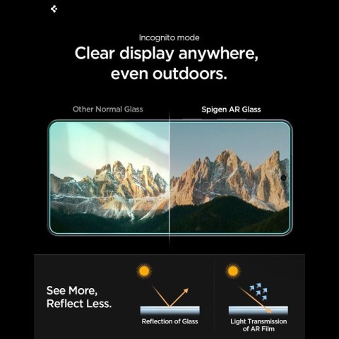 Spigen GLAS.TR EZ Fit Pro AC Anti Reflection 2-Pack - Szkło hartowane antyrefleksyjne do Samsung Galaxy S26 Ultra (2 szt)