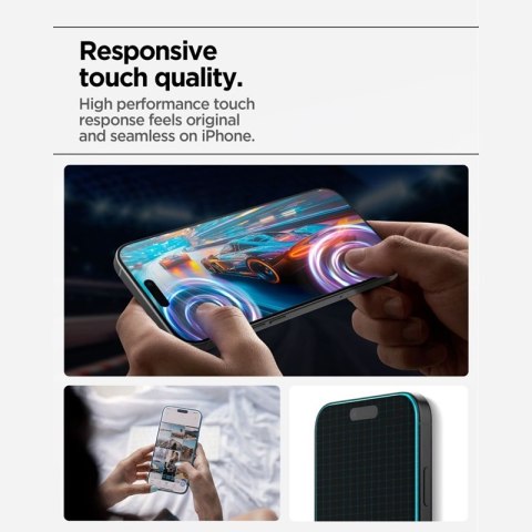 Spigen Glas.tR AlignMaster Slim 3-Pack - Szkło hartowane do Apple iPhone 17 Pro Max (3 sztuki)