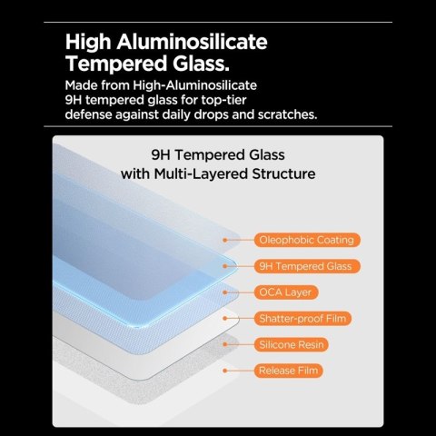 Spigen Glas.tR AlignMaster Slim 3-Pack - Szkło hartowane do Apple iPhone 17 Pro Max (3 sztuki)