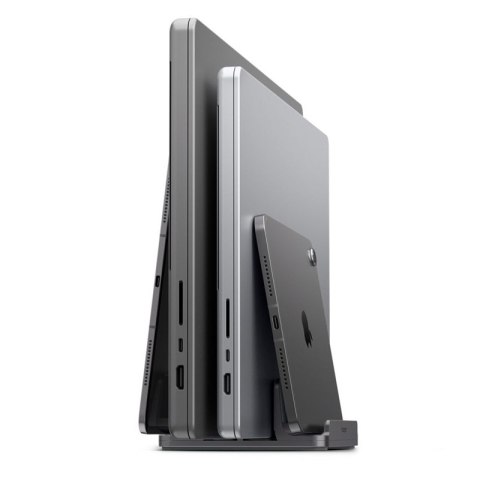 Spigen LD208S4 Vertical Laptop Stand - Aluminiowy organizer / stojak na 4 urządzenia (Space Grey)
