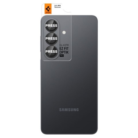 Spigen Optik Pro HD GLAS.TR EZ Fit Camera Protector 2-Pack - Szkło ochronne na obiektyw do Samsung Galaxy S26+ (2 szt)(Czarny)
