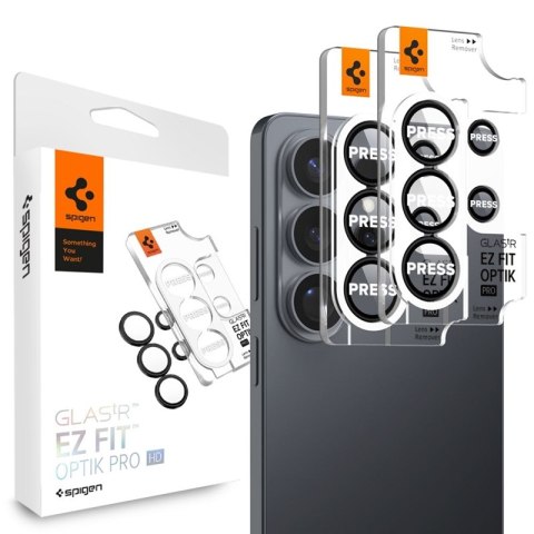 Spigen Optik Pro HD GLAS.TR EZ Fit Camera Protector 2-Pack - Szkło ochronne na obiektyw do Samsung Galaxy S26 Ultra (2 szt)(Czar