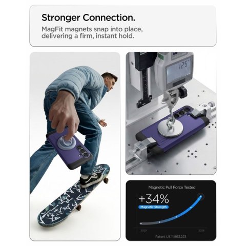 Spigen Tough Armor MagSafe - Etui do Samsung Galaxy S26+ (Ash Violet)