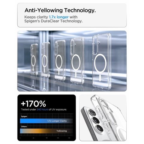 Spigen Ultra Hybrid Mag MagSafe - Etui do Samsung Galaxy S26+ (Clear/White)