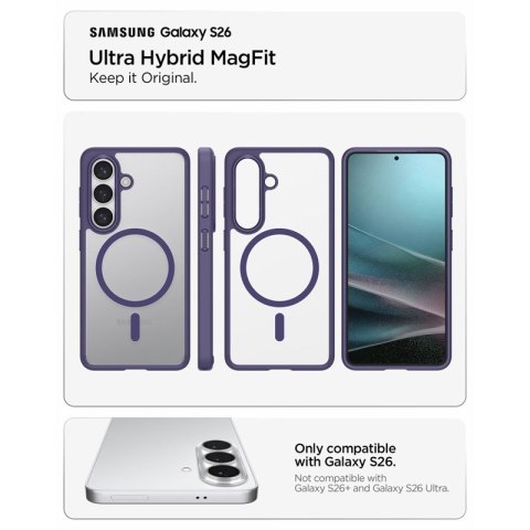 Spigen Ultra Hybrid Mag MagSafe - Etui do Samsung Galaxy S26 (Deep Purple)