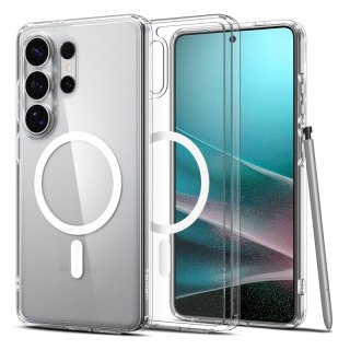 Spigen Ultra Hybrid Mag MagSafe - Etui do Samsung Galaxy S26 Ultra (Clear/White)
