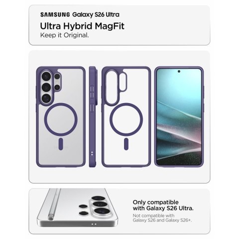 Spigen Ultra Hybrid Mag MagSafe - Etui do Samsung Galaxy S26 Ultra (Deep Purple)