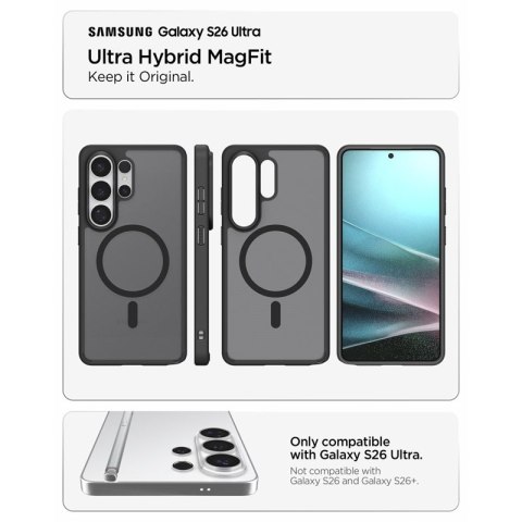 Spigen Ultra Hybrid Mag MagSafe - Etui do Samsung Galaxy S26 Ultra (Frost Black)