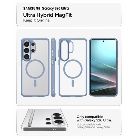 Spigen Ultra Hybrid Mag MagSafe - Etui do Samsung Galaxy S26 Ultra (Light Blue)