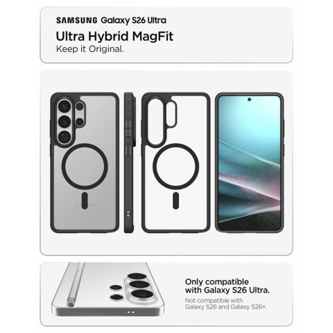 Spigen Ultra Hybrid Mag MagSafe - Etui do Samsung Galaxy S26 Ultra (Matte Black)