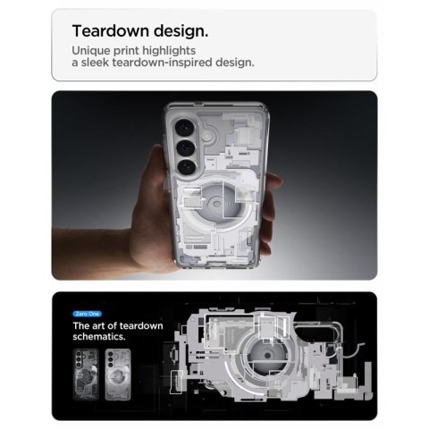 Spigen Ultra Hybrid Mag MagSafe - Etui do Samsung Galaxy S26+ (Zero One White)