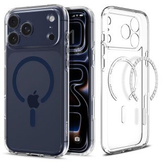 Spigen Ultra Hybrid Mag MagSafe - Etui do iPhone 17 Pro (Clear/Deep Blue)