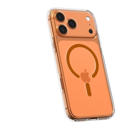 Spigen Ultra Hybrid Mag MagSafe - Etui do iPhone 17 Pro Max (Clear/Orange)