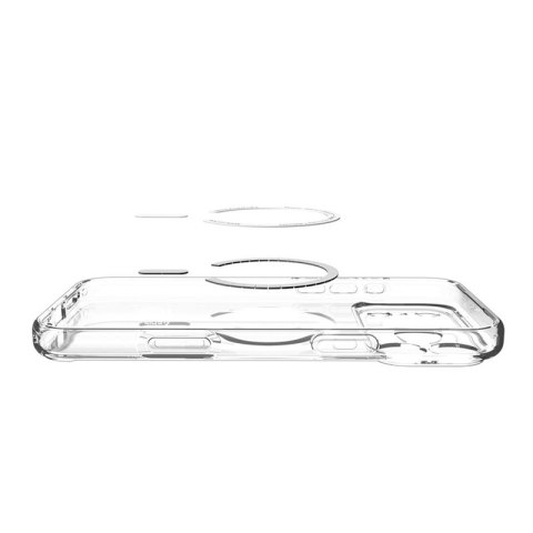 Spigen Ultra Hybrid Mag MagSafe - Etui do iPhone 17 Pro Max (Clear/Orange)