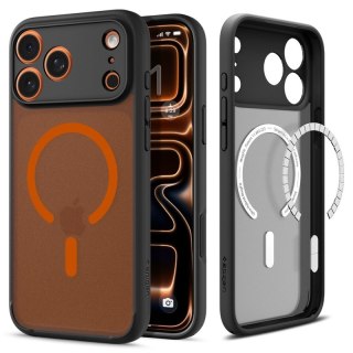 Spigen Ultra Hybrid Mag MagSafe - Etui do iPhone 17 Pro Max (Frost Black / Orange)