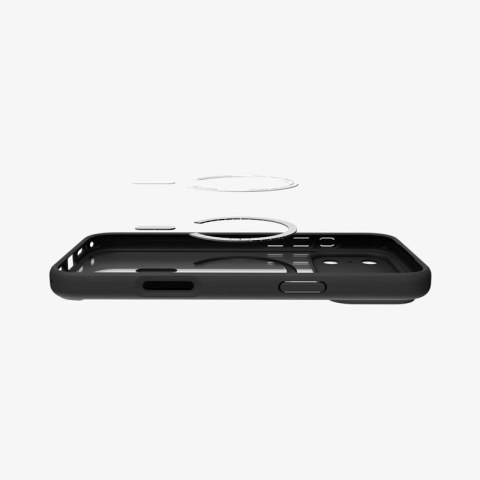 Spigen Ultra Hybrid Mag MagSafe - Etui do iPhone 17 Pro Max (Frost Black / Orange)