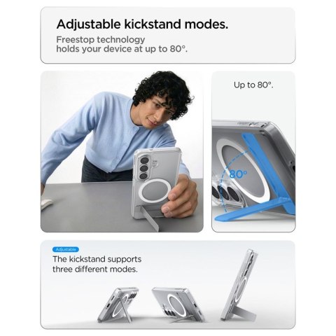 Spigen Ultra Hybrid S Mag MagSafe - Etui do Samsung Galaxy S26 (Clear/White)