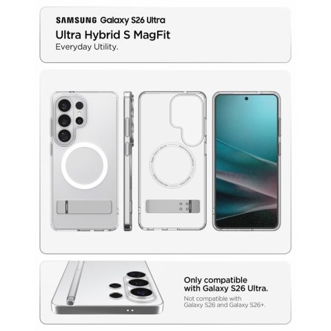 Spigen Ultra Hybrid S Mag MagSafe - Etui do Samsung Galaxy S26 Ultra (Clear/White)