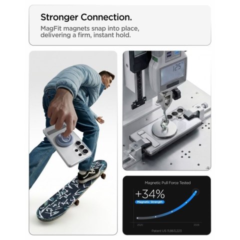 Spigen Ultra Hybrid S Mag MagSafe - Etui do Samsung Galaxy S26 Ultra (Clear/White)