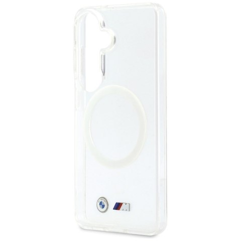 BMW IML Shockproof Metal Logo MagSafe - Etui Samsung Galaxy S26 (przezroczysty)