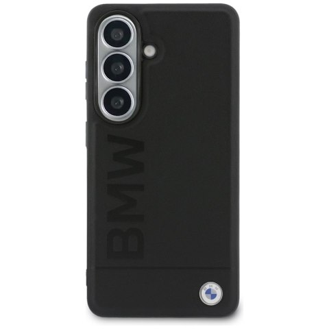 BMW Leather Hot Stamp MagSafe - Etui Samsung Galaxy S26 (czarny)